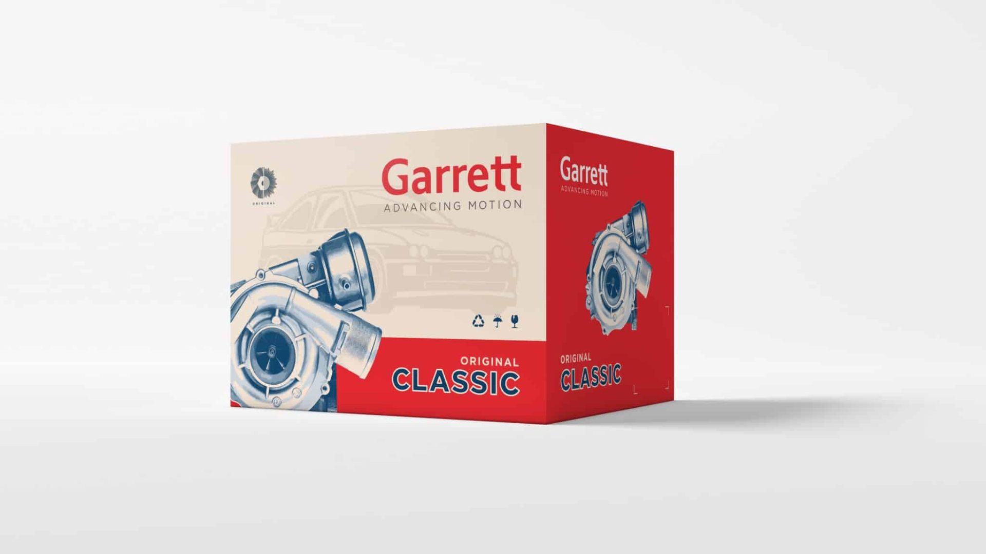 Garrett Motion performance brand campaign imagery