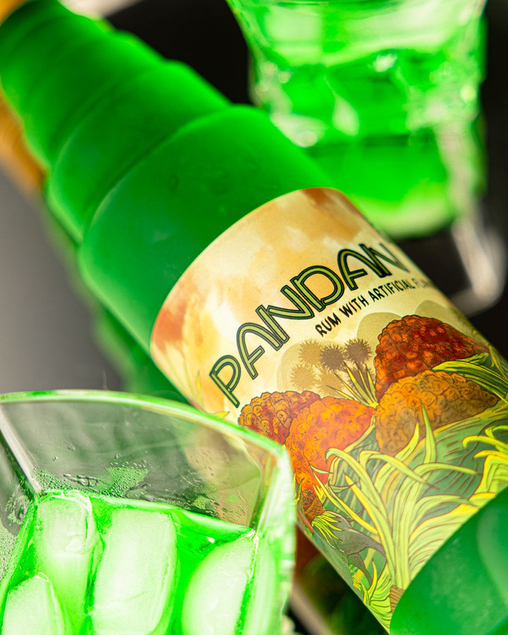 PANDAN Rum brand and packaging imagery